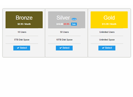 Foundation zurp Grey pricing tables example