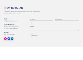 Bootstrap contact page section example