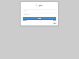 Bootstrap example and template. Bootstrap Login Form in modal