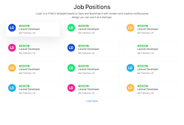 Bootstrap example and template. job positions