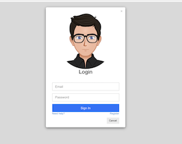 Bootstrap example and template. Bootstrap Google Plus Style Login Form