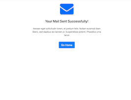 Bootstrap example and template. Your Mail Sent Successfully