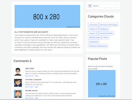 Bootstrap example and template. Blog Detail App