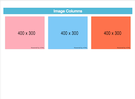 Bootstrap example and template. Image Columns Bootstrap