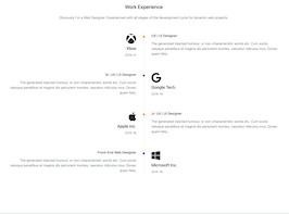 Bootstrap example and template. work experience timeline