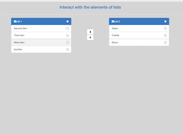 Bootstrap select from dual list example