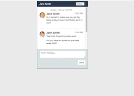 Bootstrap Chat box example
