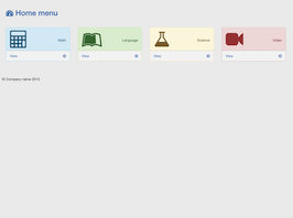 Bootstrap Home menu example