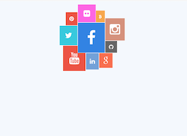 Bootstrap Social media collage example