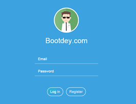 Bootstrap example and template. DeyNote like login