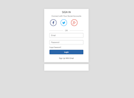 Bootstrap login box example