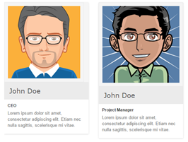 Bootstrap team members example