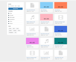Bootstrap File manager page example