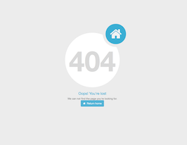 Bootstrap example and template. 404 error page option