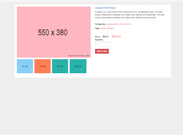 Bootstrap shop product detail example