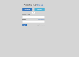 Bootstrap about me Login Style example