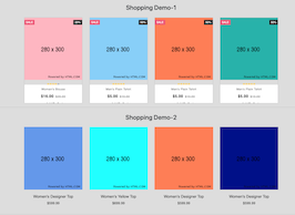 Bootstrap bs4 Product Shopping Grid Styles example