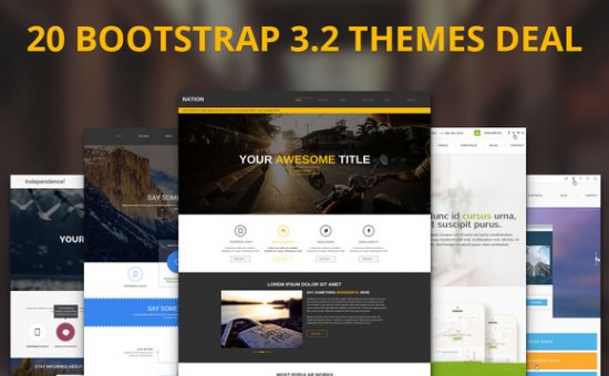 Bootstrap 20 Premium Bootstrap Themes Deal template