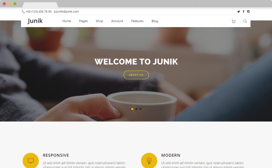 Bootstrap Junik Multipurpose Creative Template template