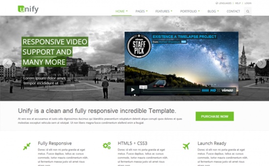 Bootstrap Unify Responsive Bootstrap Website Template template