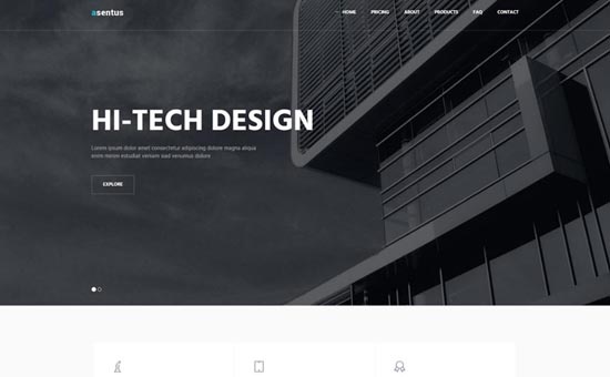 Bootstrap Asentus template