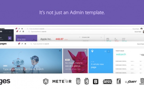 Bootstrap Pages Admin Dashboard Template Web App template