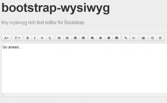 Bootstrap framework utility BOOTSTRAP WYSIWYG
