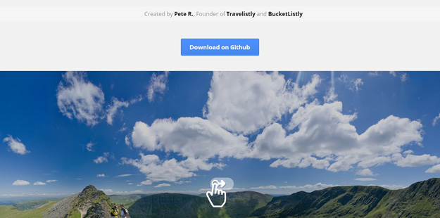 Bootstrap framework utility jQuery Panorama