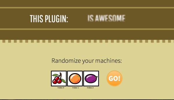 Utility jQuery Slot Machine