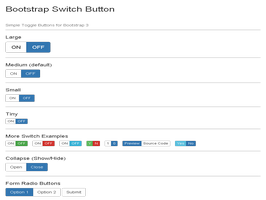 Bootstrap toggle switch